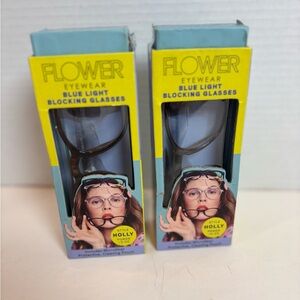 Flower Eyewear Blue Light Blocking Glasses +0.00 Magnification Computer Reading